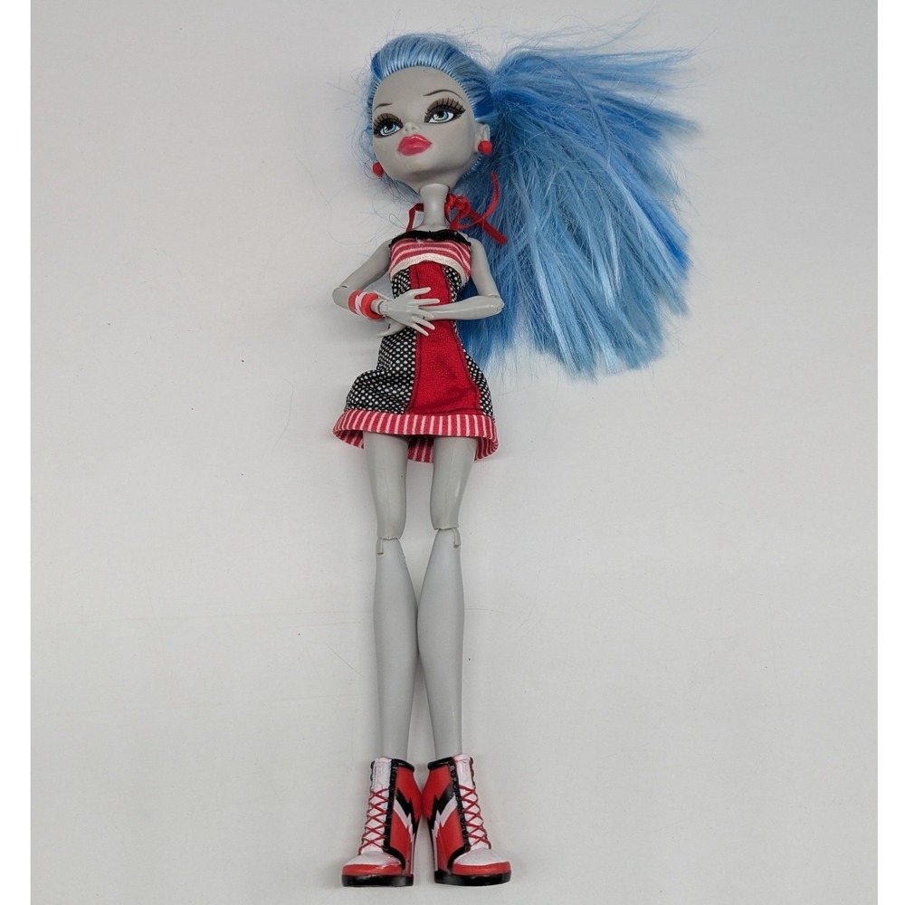 Monster High Ghoulia Yelps Doll Physical Deaducation Red Dress Mattel 2008